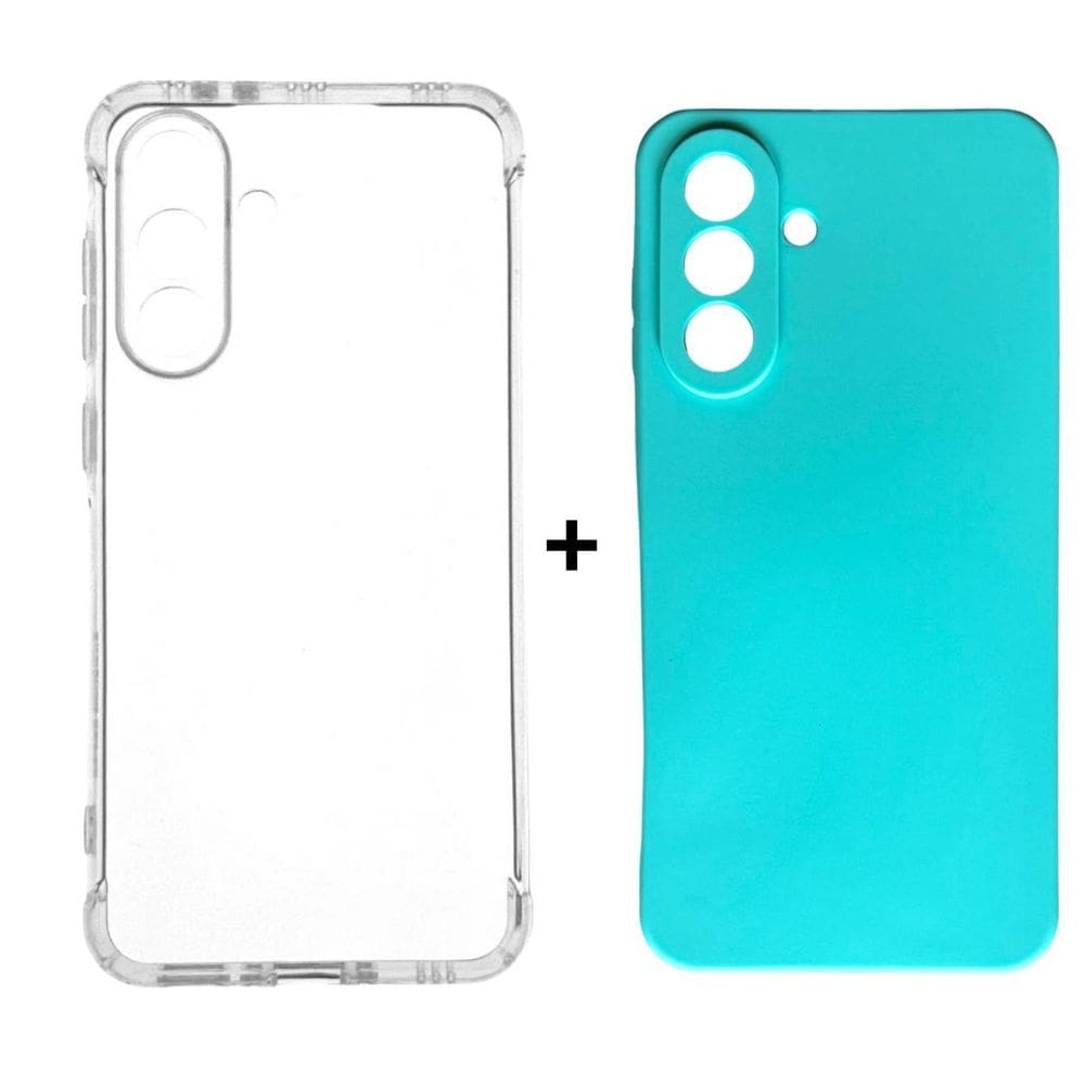 Kit Capa Case Colorida + Capinha Transparente Samsung A56
