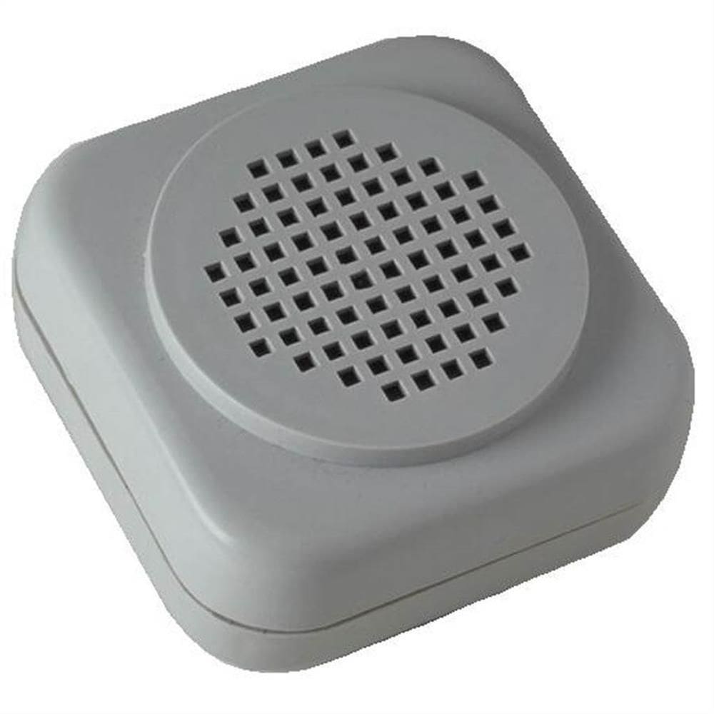 Campainha Eletrônica Quadrada de Sobrepor Cinza Claro Bivolt 127/220V - CE02.1 - DANVAL