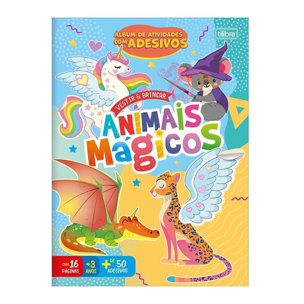 Atividades Vestir e Brincar Animais Mágicos 8 fls - Tilibra