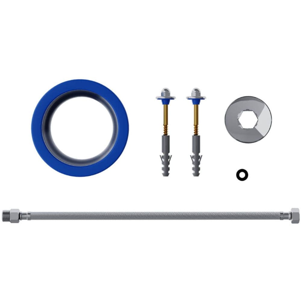 Kit Anel de Vedação para Vaso Sanitário com Guia e Kit para Fixação em Latão - 292516-61 - BLUKIT