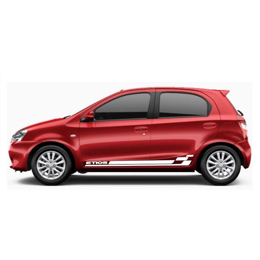 Adesivo Lateral Etios Hatch Et3 Toyota Faixa Colante Fita