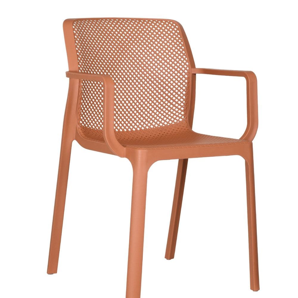 Cadeira para Sala de Jantar em Polipropileno Sardenha Terracota