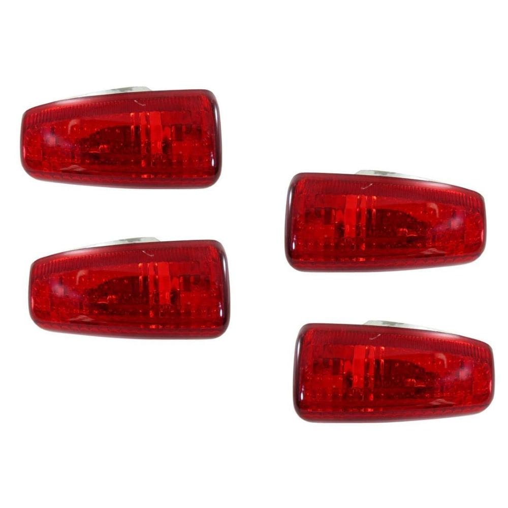 Jogo 4 Lente Pisca Vermelha Cg Titan Fan Twister Cb Xre 300