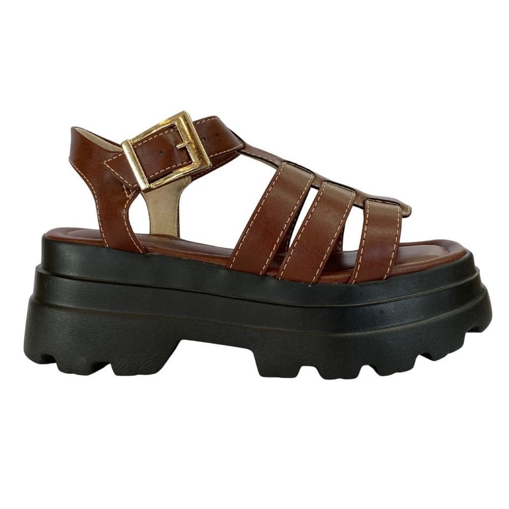 Sandália Ramarim 2542203 Feminino Rum salto plataforma casual