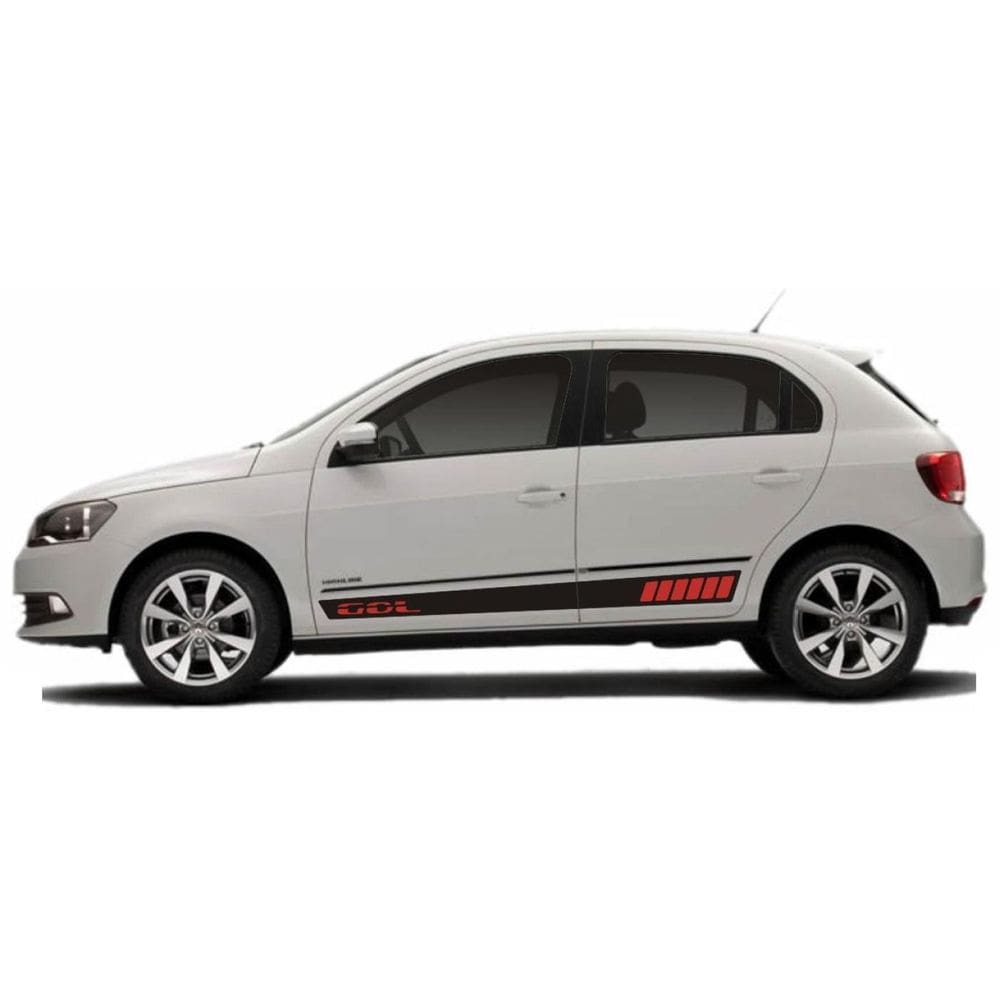 Adesivo Lateral Para Gol G5 G6 G7 Faixa Gr9 Colante Tuning