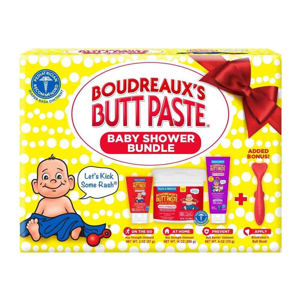 Conjunto de presentes para chá de bebê Kit Boudreaux`s Butt Paste para recém-nascidos