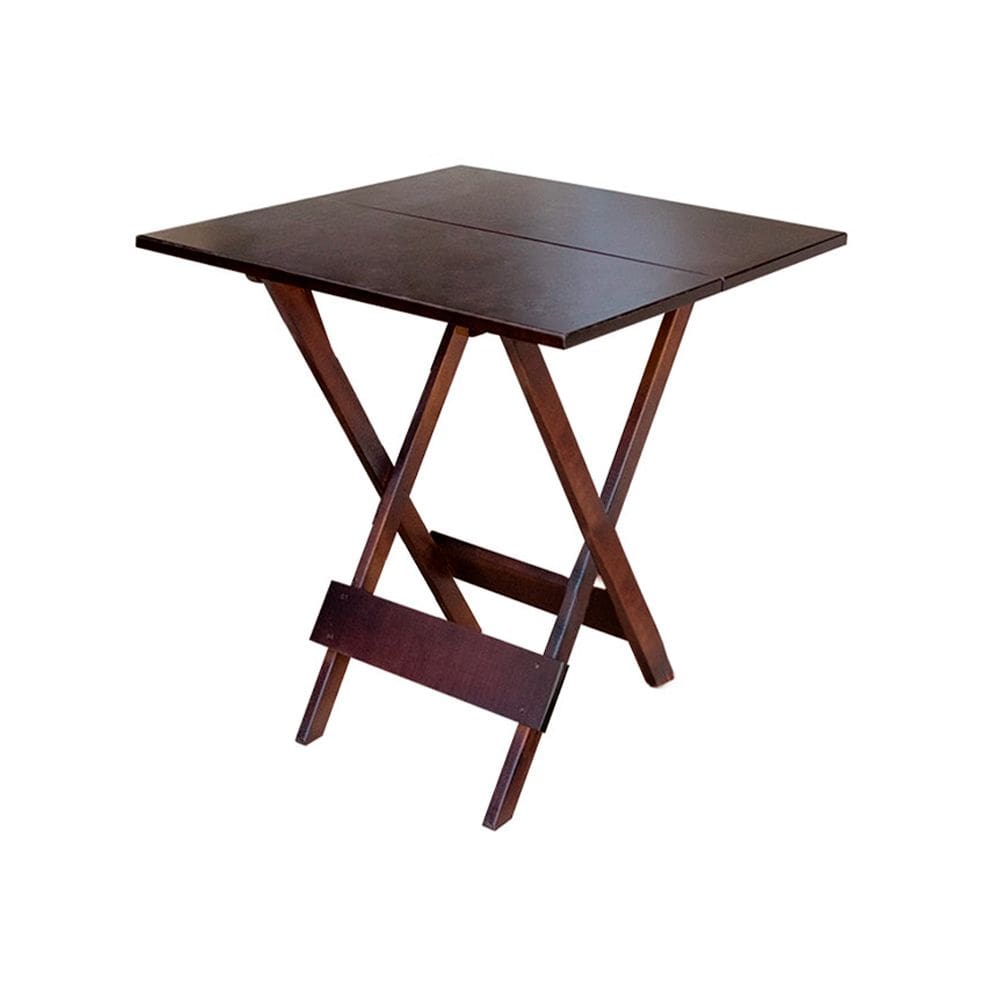 Mesa para Area de Lazer Dobrável de Madeira 80x80 - Imbuia