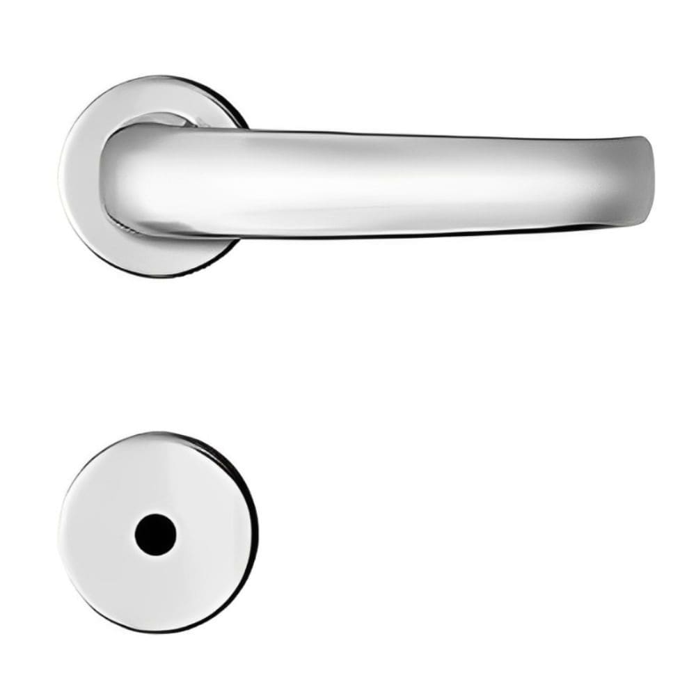 Fechadura Porta de Banheiro Standard Cromado 40mm - MZ271 - PAPAIZ