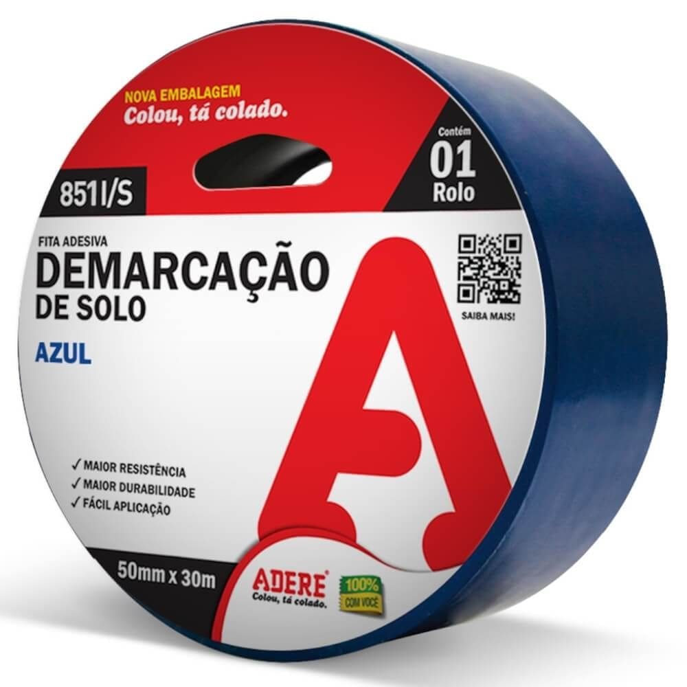 Fita Azul Para Demarcação de Solo 50mm x 30 Metros -851IS - ADERE