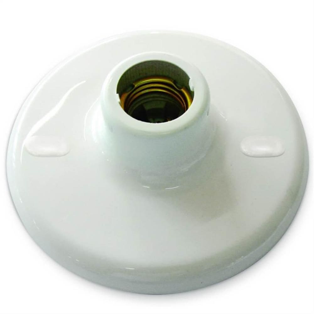 Plafon Plástico Branco com Borne - 8011 - GERMER
