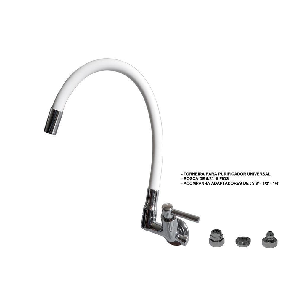 Torneira Gourmet Parede Com Saída Universal Para Purificador