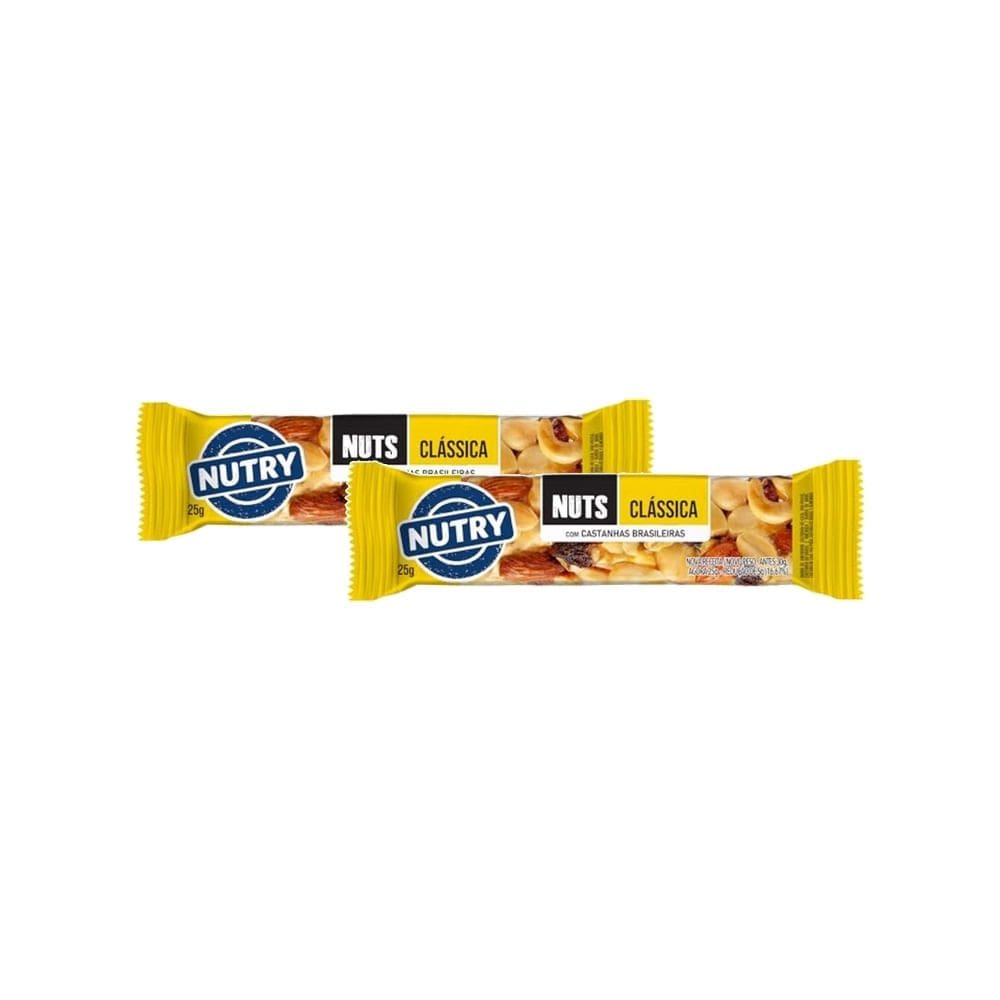 Kit 2 Barra Nutry Nuts Clássica com Castanhas Brasileiras 25g