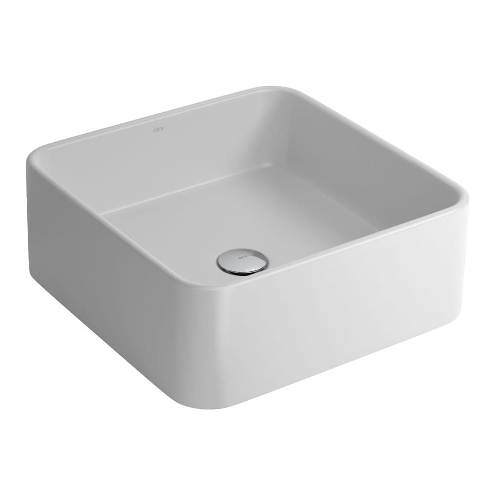 Cuba de Apoio Lavatório Quadrada 40X40cm Branco Fosco - L.260.16
