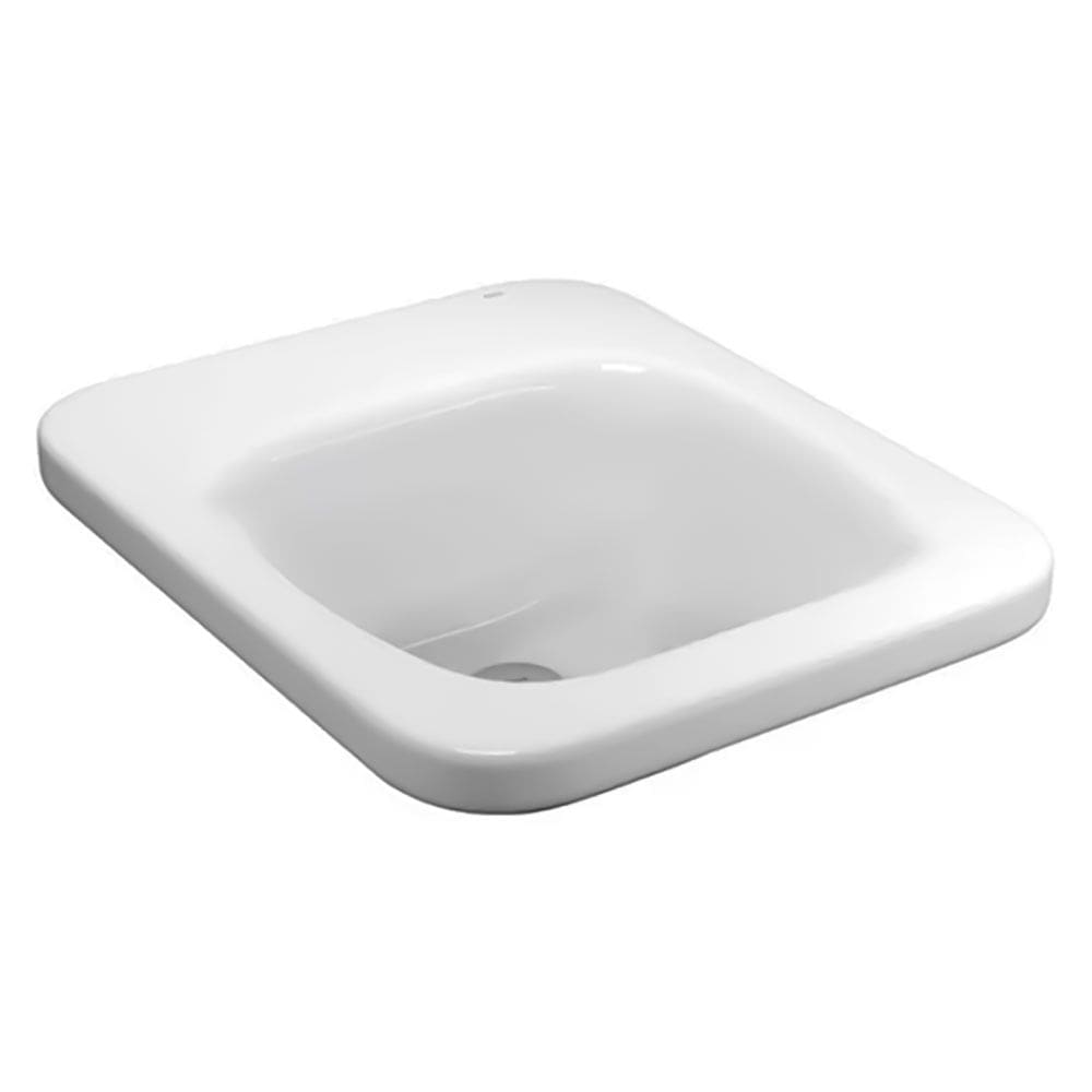 Cuba de Sobrepor Retangular com Mesa 50X42cm Branco - L.1067.17