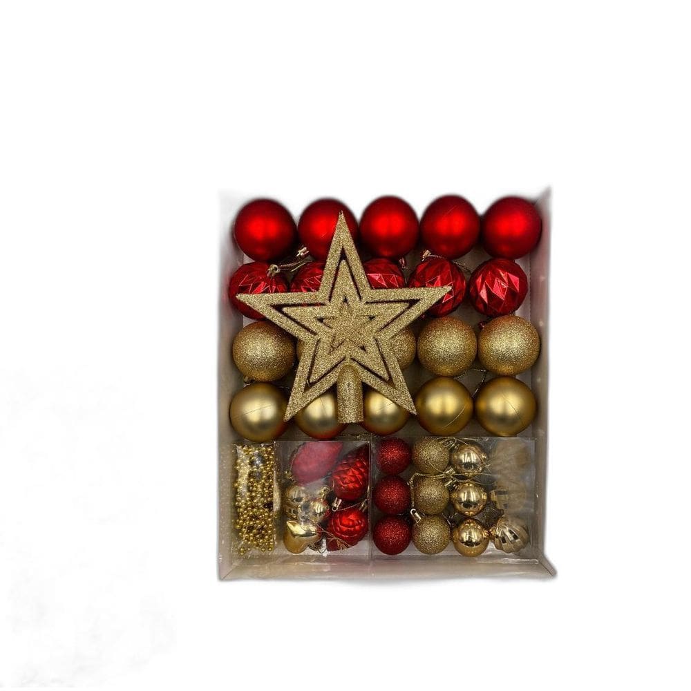 Kit 40 Enfeites De Natal Premium Decoração Completa Arvore