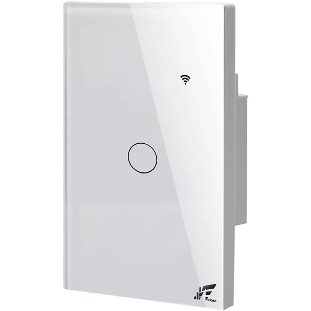 Interruptor Wifi Touch 1 Botão Tuya Alexa Sem Neutro Rf433