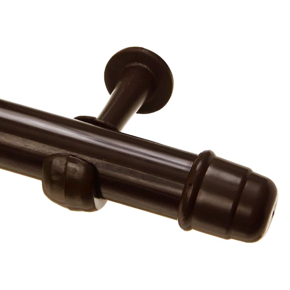 Kit Varão Real Simples 19mm x 3 metros Mogno - 1912146 - COUSELO