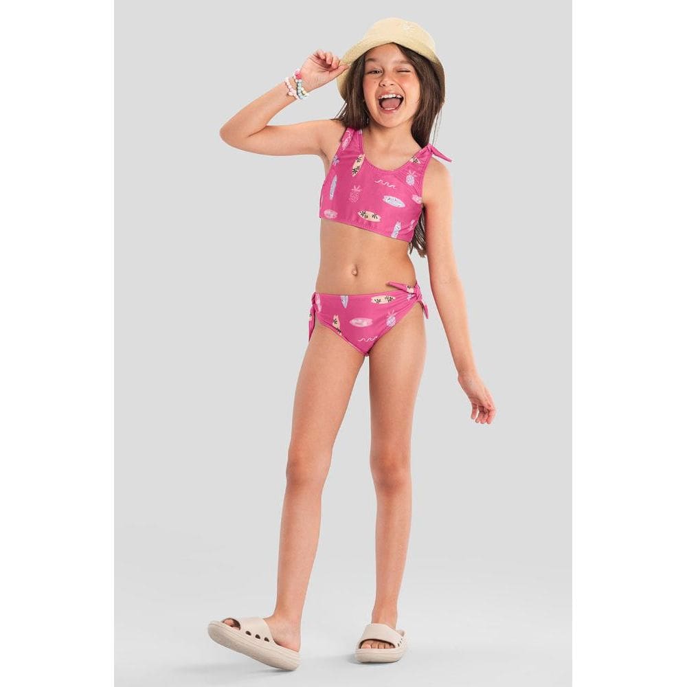 Biquíni infantil menina em malha UV Brandili