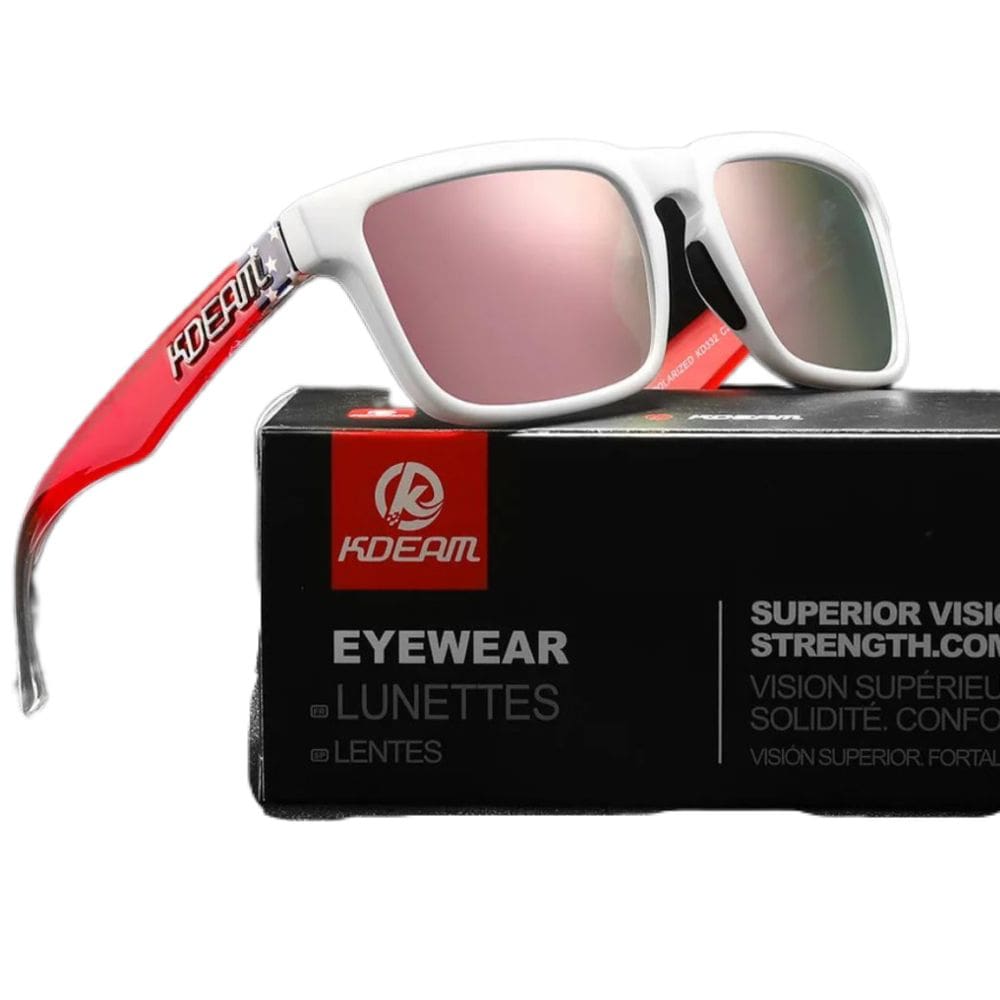 Óculos De Sol Esportivo Polarizado Kdeam C23 Mirrored Pink