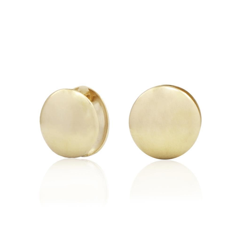 Brinco Argola Redondo 1,5Cm Em Ouro 18K