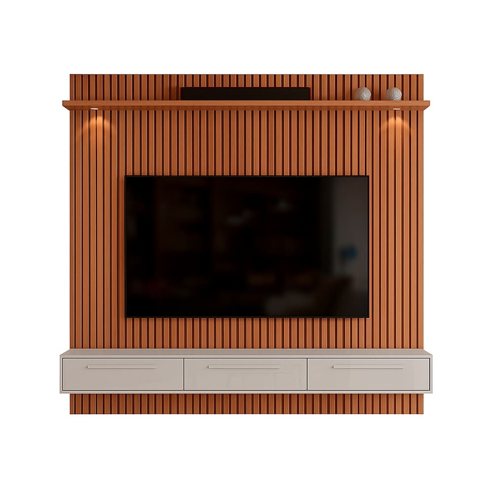 Rack Bancada com Painel para Tv de até 75” com Led Bel