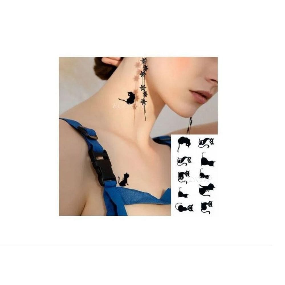 Tatoo Temporária Delicada Cartela Vários Desenhos Modelos