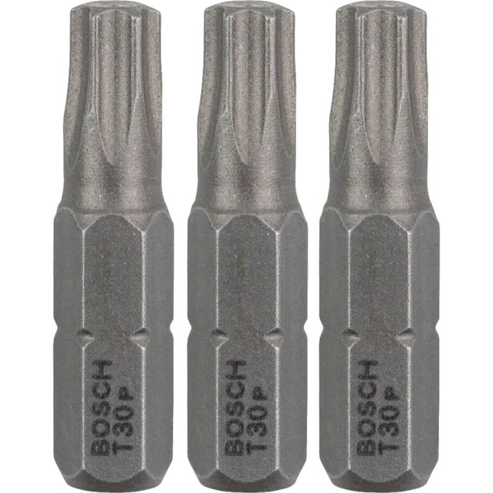 Bits Torx Extra Hard T30 25mm 3 Unidades - 2607001622000 - BOSCH