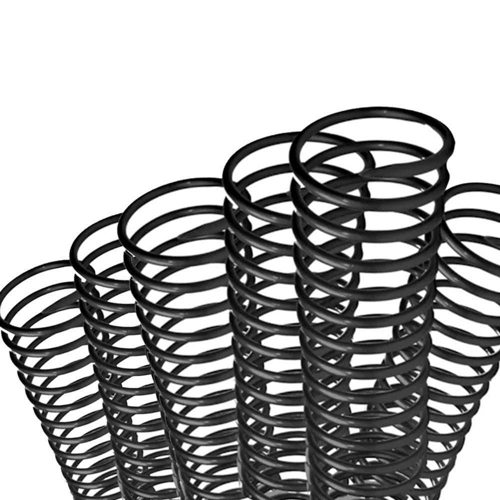 Espiral De Plástico Com 6 Unidades 45Mm Preto Plaspiral