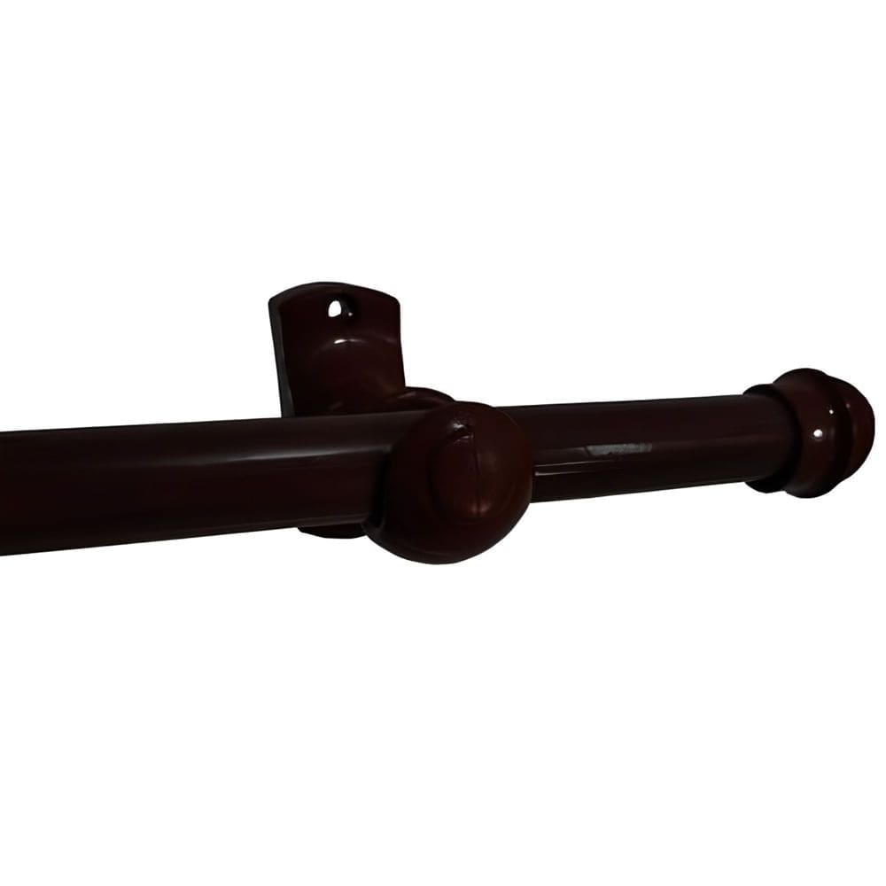 Kit Varão Real Simples 19mm 2 Metros Modelo Imbuia - 19111 47 - COUSELO
