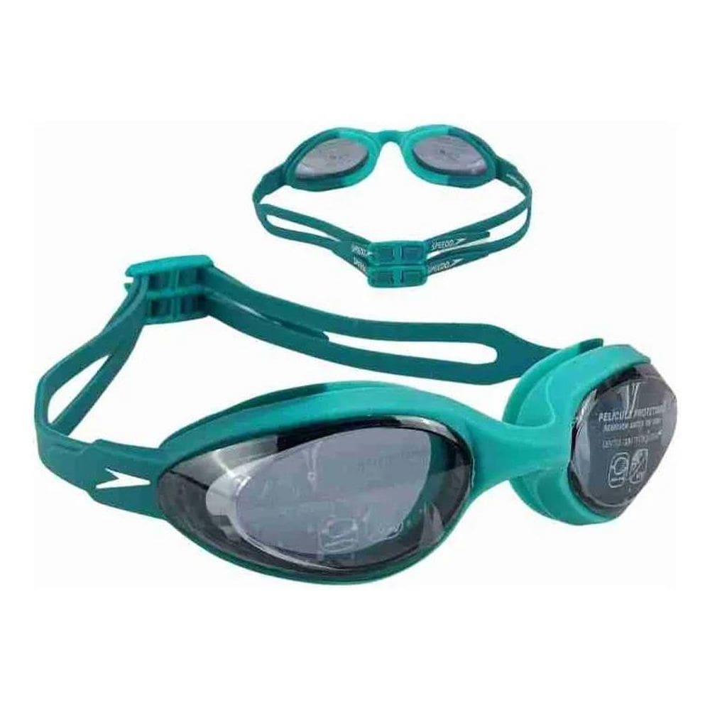 2X Óculos Natação Speedo Hydrovision Cor Verde Humo