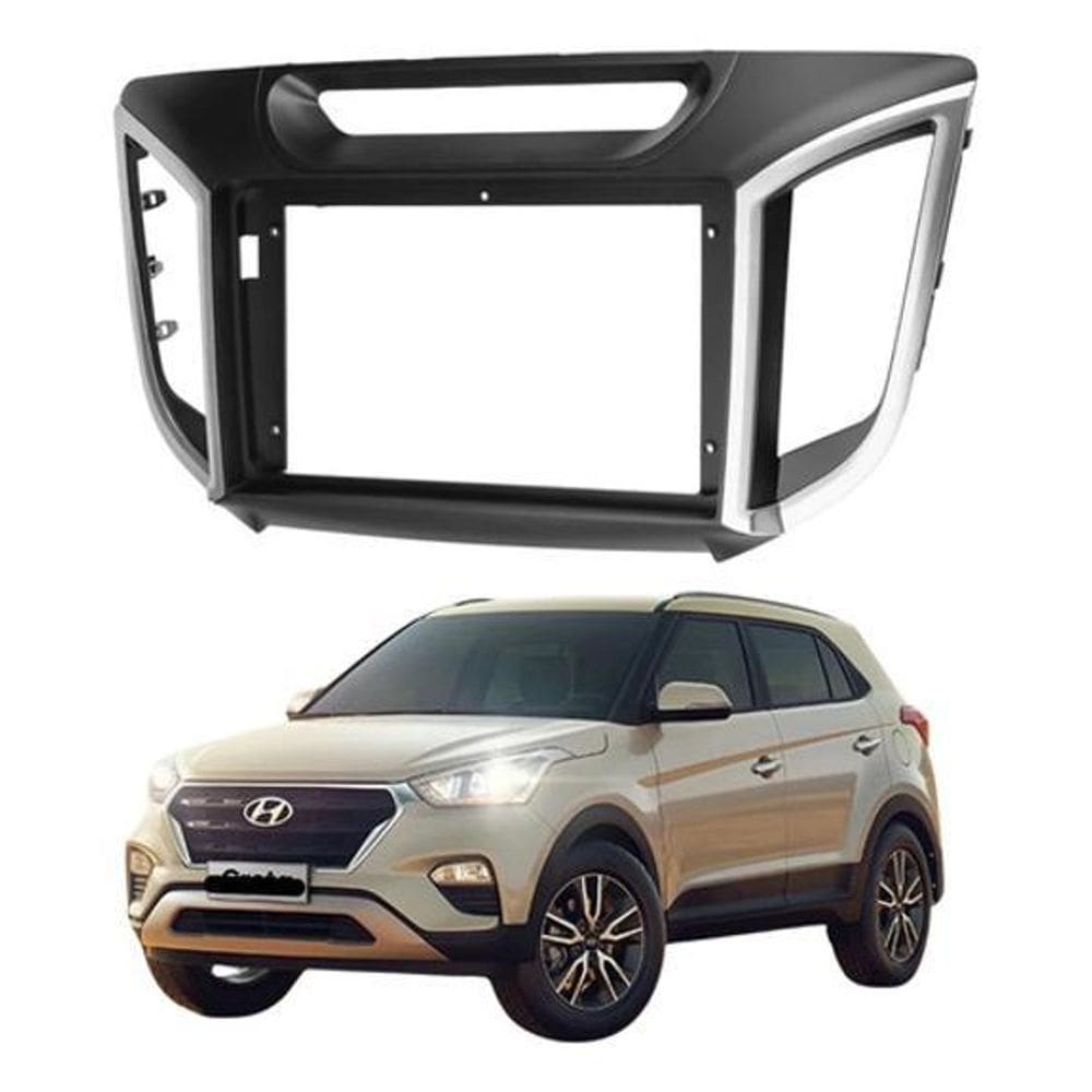 Moldura Painel Multimidia 9`` 2Din Hyundai Creta 2016 A2020