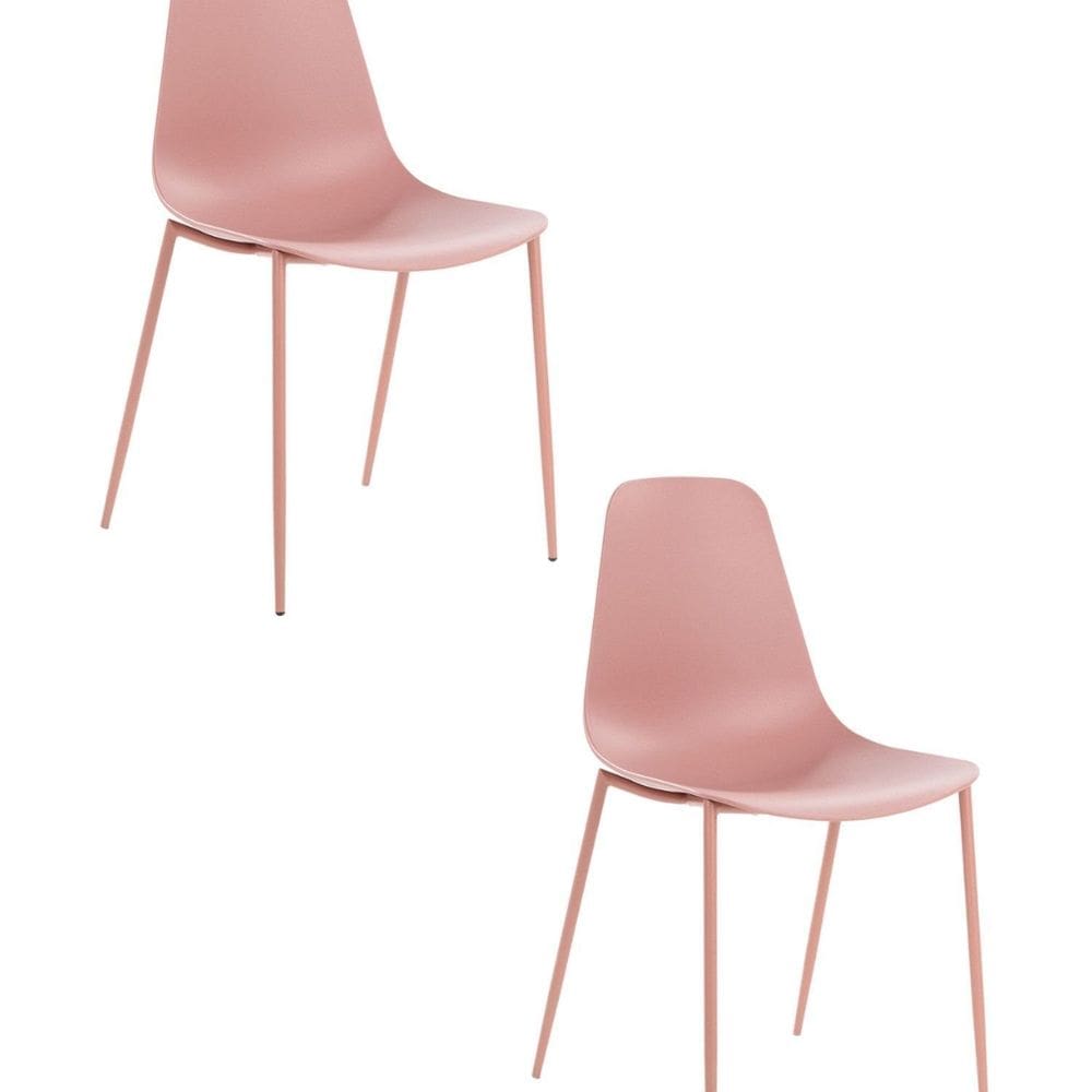 Kit com 2 Cadeiras em Polipropileno Miami Rose