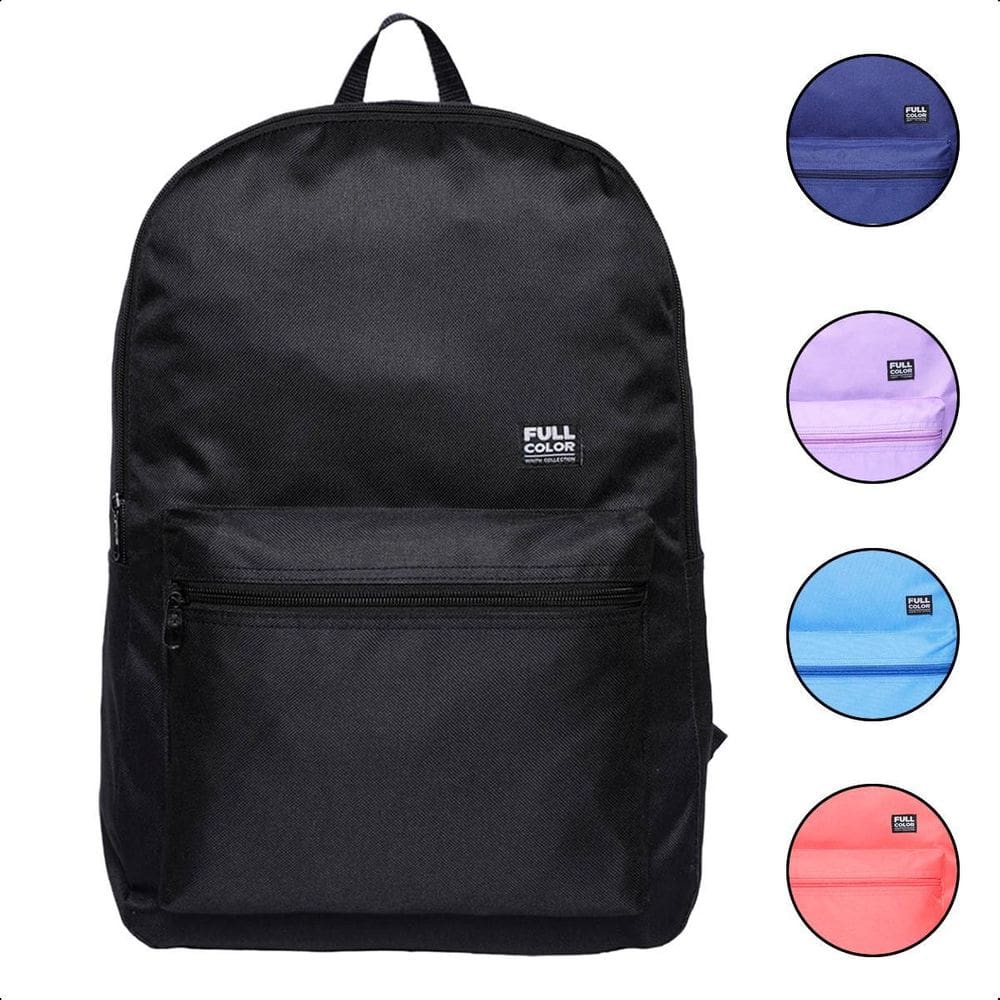 Mochila Bolsa Escolar Faculdade Casual Juvenil - Preto