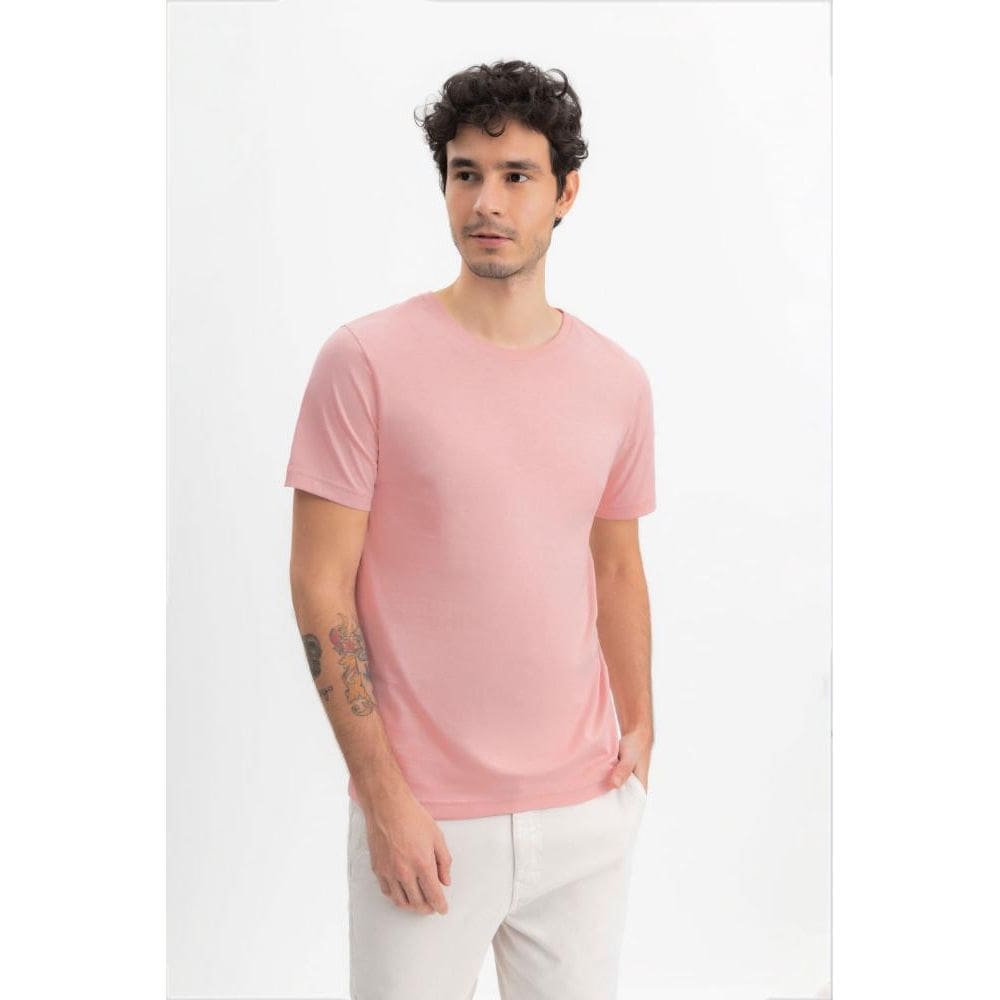 Camiseta masculina em meia malha Essendi - G