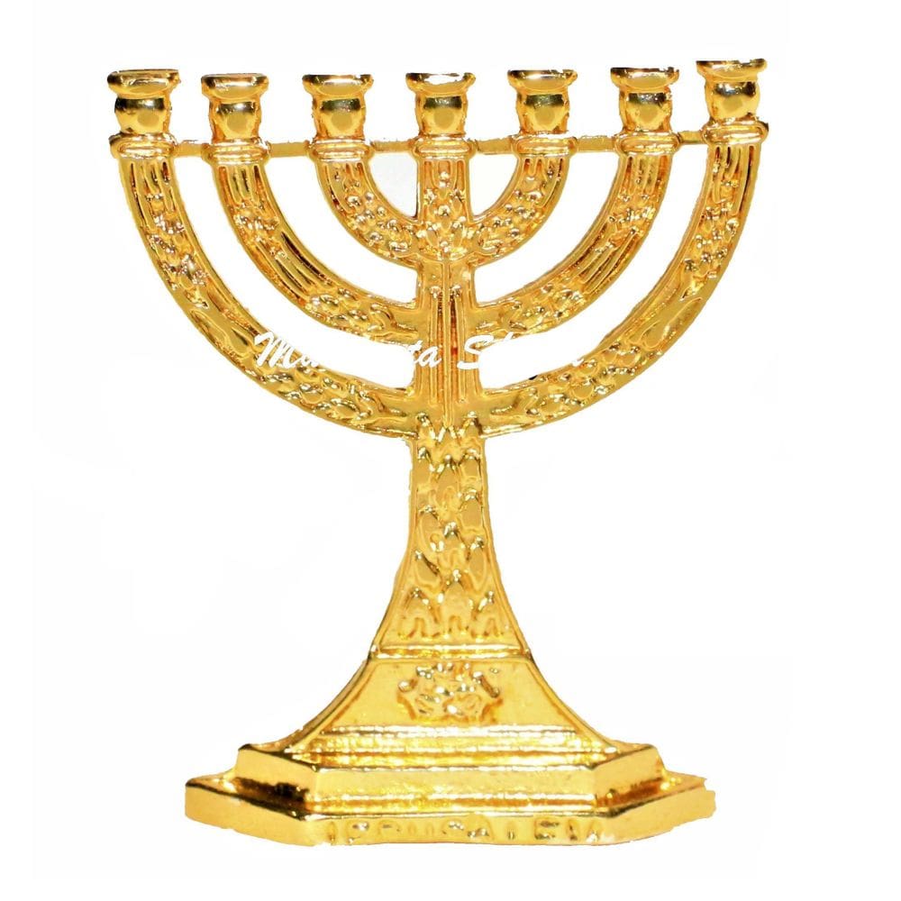 Menorah Candelabro Jerusalém Miniatura