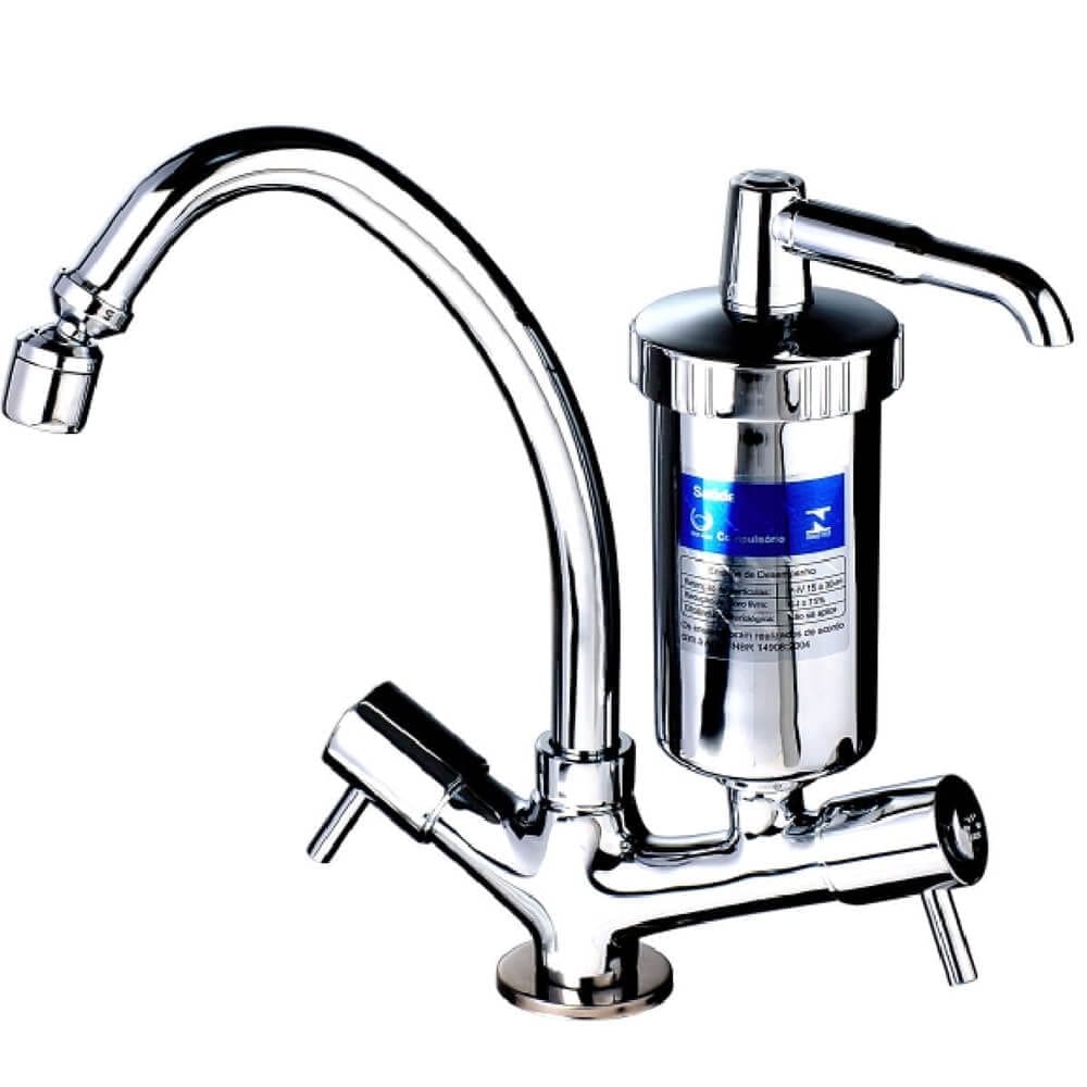 Torneira de Mesa com Filtro ABS Bica Móvel 1/4 de Volta - 760990 - STOC