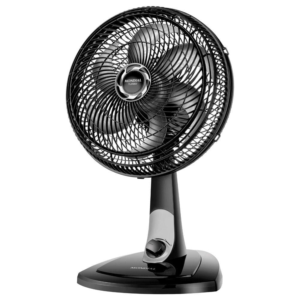 Ventilador de Mesa Mondial 30cm 6 Pás Turbo Vt-30-nb Preto/prata 127v