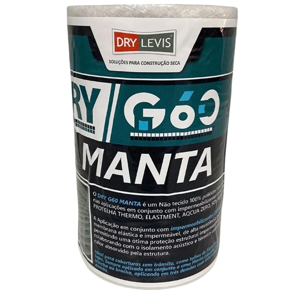 Manta Estruturante G60 Drymanta 16cm x 5 Metros - DM011605 - DRYLEVIS