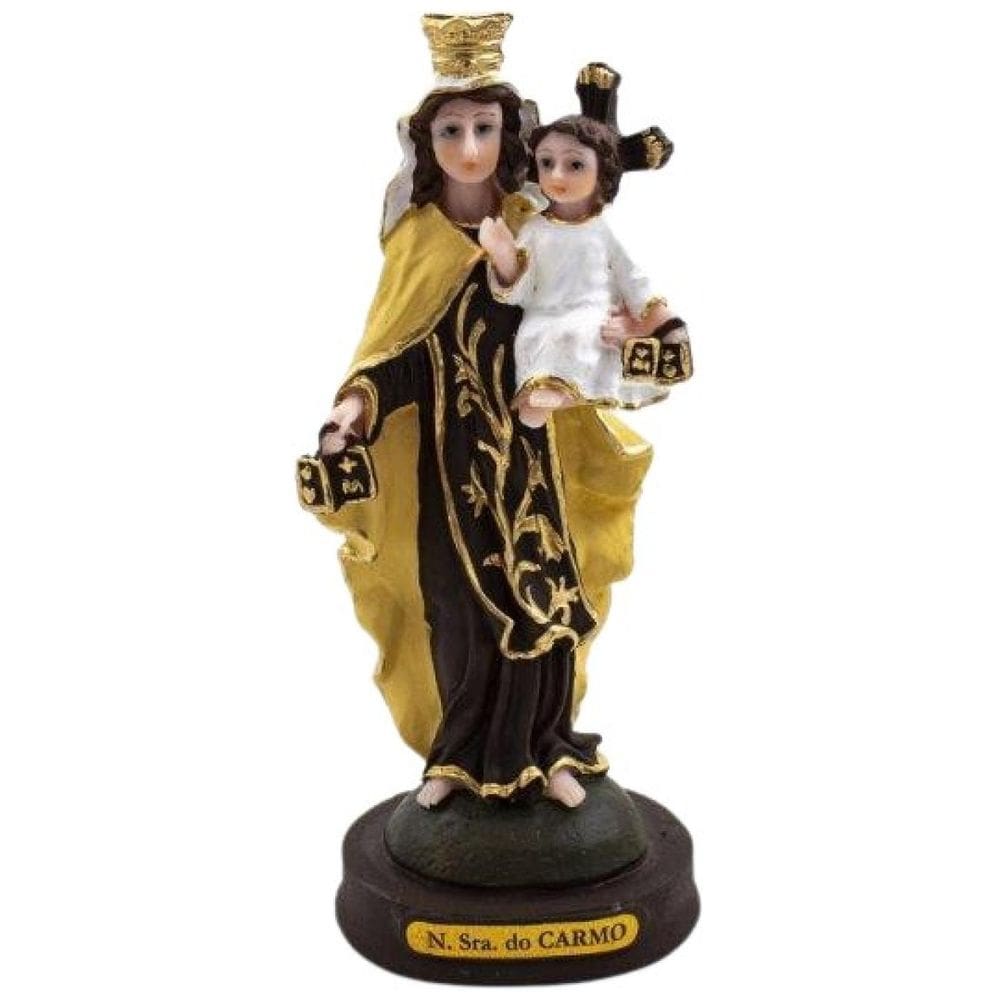 Imagem Nossa Senhora Do Carmo Resina 14 Cm