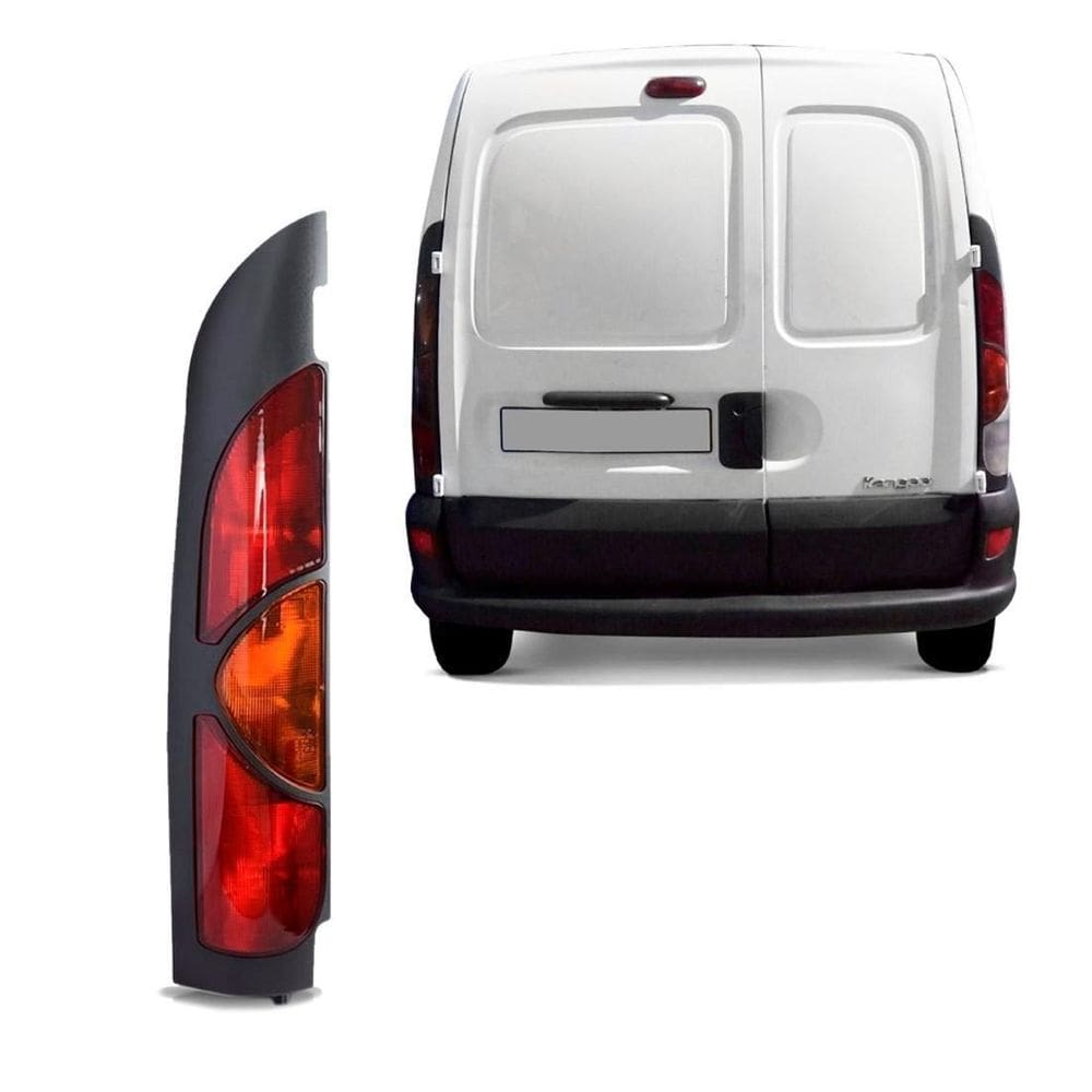 Lanterna Traseira Kangoo Antigo 1998 A 2005 Carcaça Preta