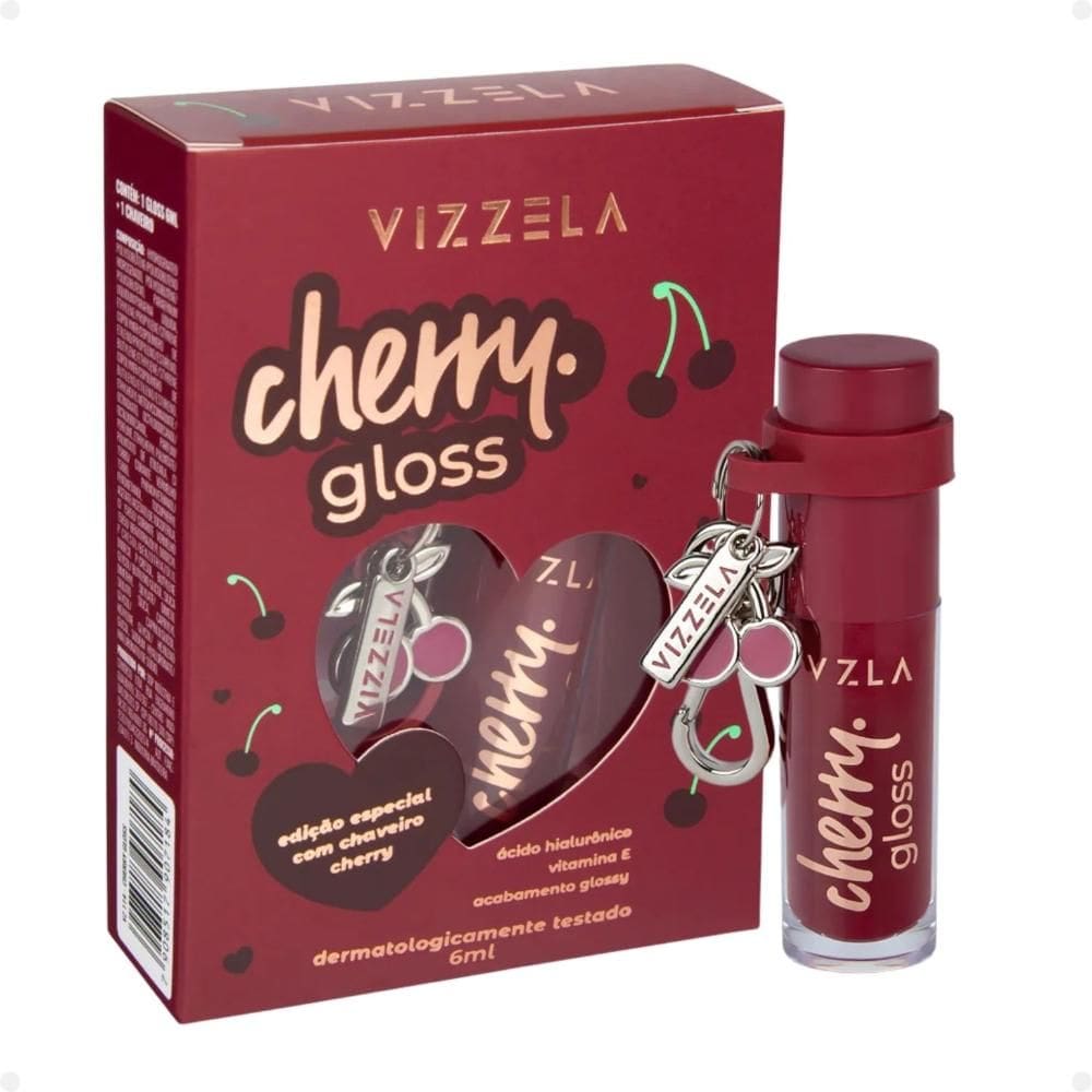 Gloss Cherry Com Chaveiro Edição Especial 6ml