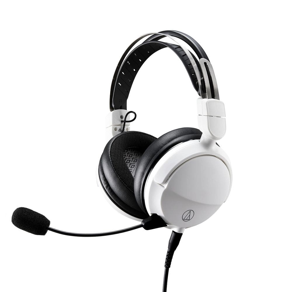 Fone de ouvido para jogos Audio-Technica ATH-GL3WH com parte traseira fechada branca