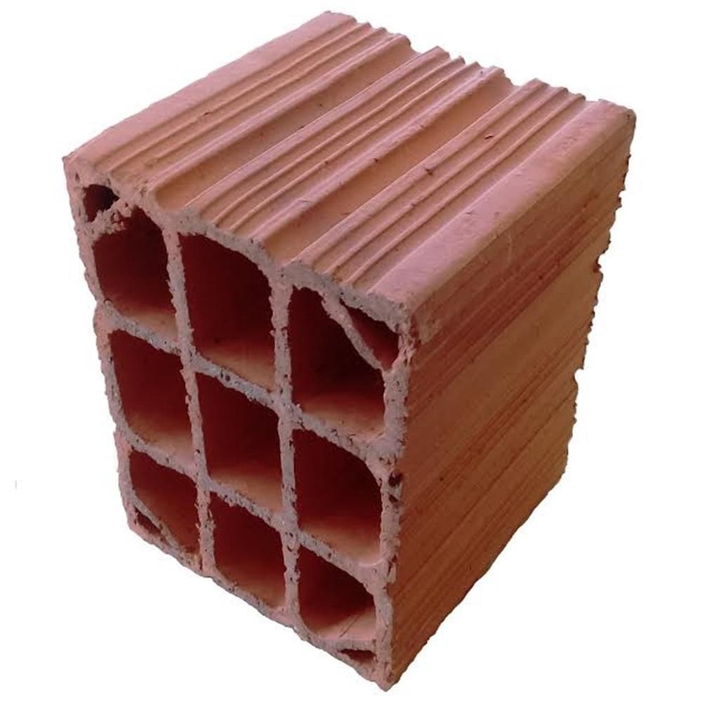 Meio Bloco Cerâmico para Baianão 14x19x14,5cm - SAFIRA