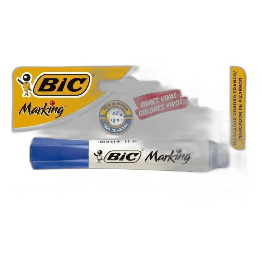 Pincel Marcador Quadro Branco Bic Canetao Caneta Azul