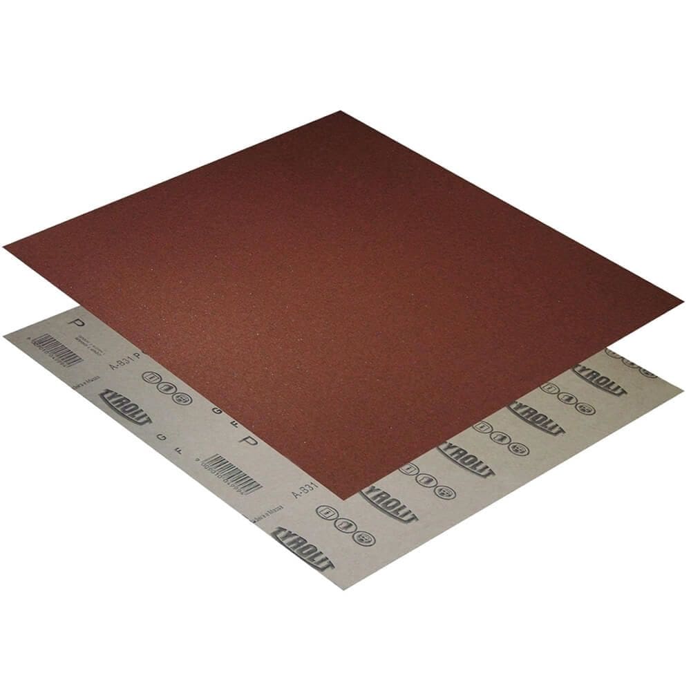 Folha de Lixa para Massa e Madeira 225x275mm B31 Grão 60 - 34206738 - TYROLIT