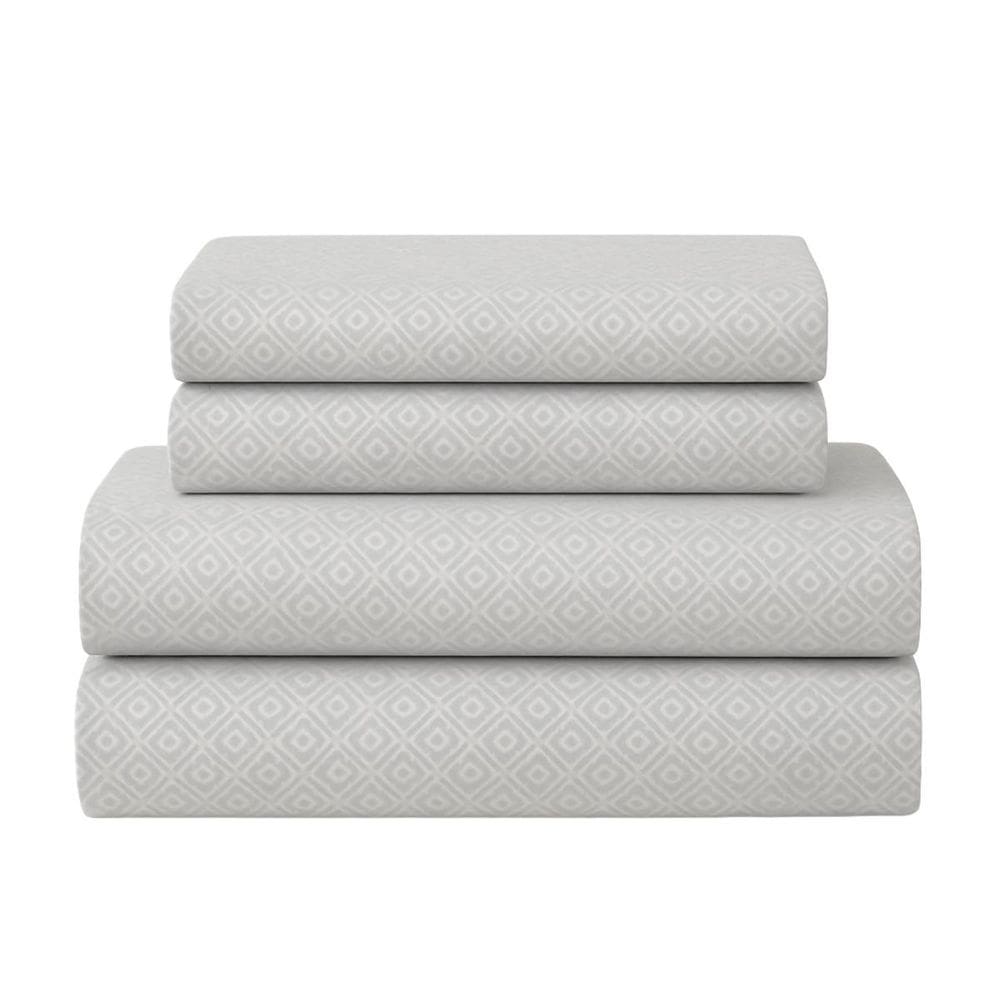 Jogo Cama Queen Acetinado 4 peças Embossed Casa Mia