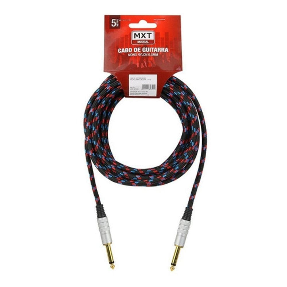 Cabo Instrumento Mono P10 Macho X P10 Macho Nylon