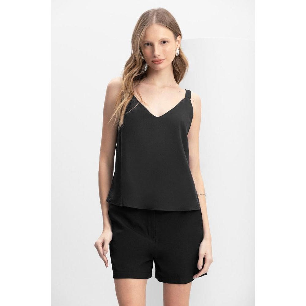 Blusa feminina regata creponada Essendi - P