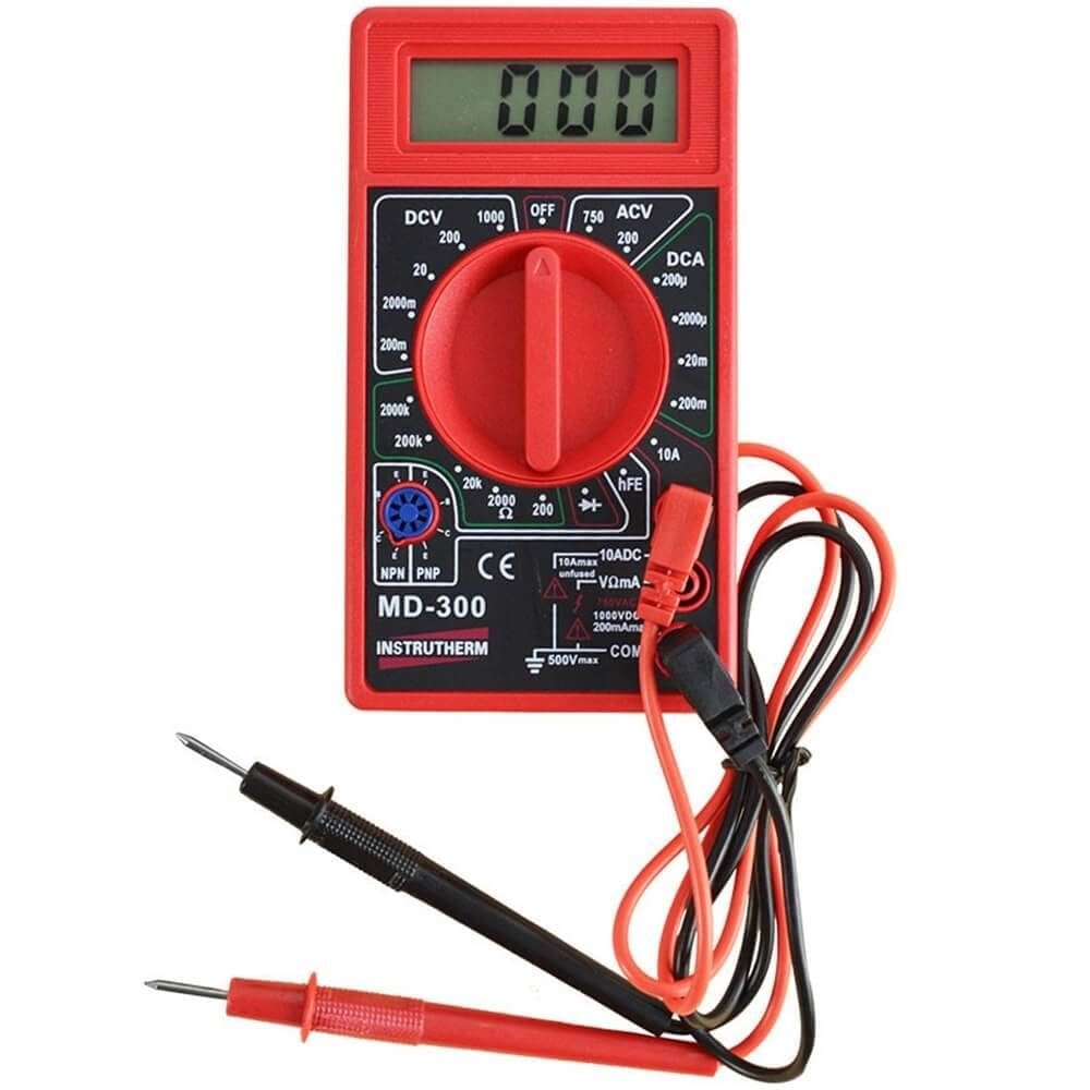 Multímetro Digital Portátil MD-300 - 03926 - INSTRUTHERM