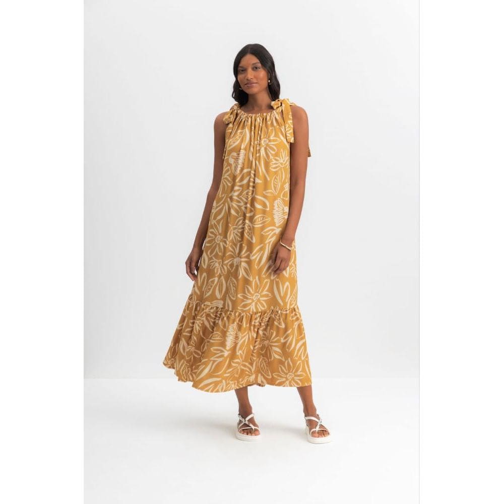 Vestido longo feminino floral Essendi - G